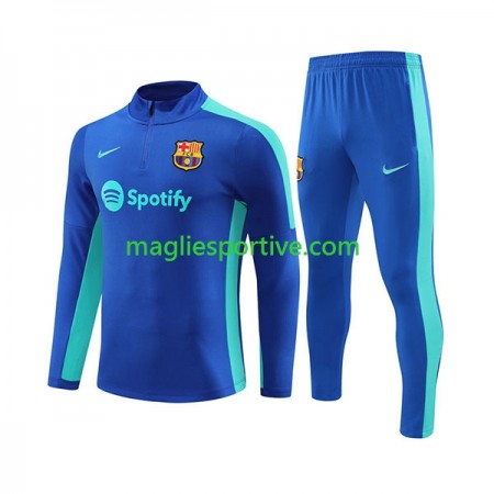 Barcellona SKU001 Tute Felpe da Allenamento Blu 2023-2024